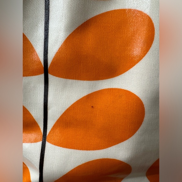 Orla Kiely - Classic Multi Stem Large Tote Bag - Orange / White - Picture 9 of 10